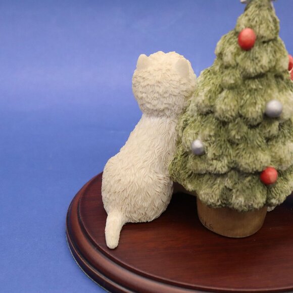 Sherratt & Simpson Westie Dogs w/ Christmas Tree Figurine West Highland Terrier - Picture 9 of 11